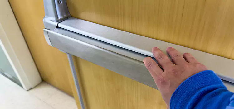 Installing a Push Bar on a Door Stockbridge
